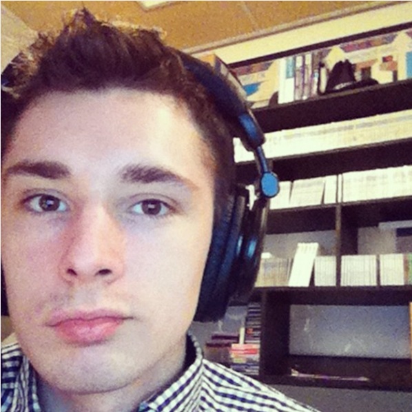 Troy at work.